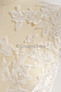 Hochzeit Blumen Applikation/ Blumen Spitzen Applikation/ romantisches Kleid Applikationen/ Blatt Applikationen/ A23-349