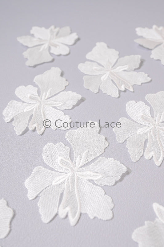 Wedding flower applique/ floral lace applique/ romantic dress applique/ leaf applique/ A23-350