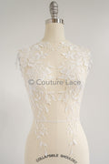 Hochzeit Blumen Applikation/ Blumen Spitzen Applikation/ romantisches Kleid Applikationen/ Blatt Applikationen/ A23-354