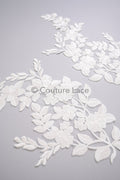 Hochzeit Blumen Applikation/ Blumen Spitze Applikation/ romantisches Kleid Applikationen/ Blatt Applikationen// A23-355