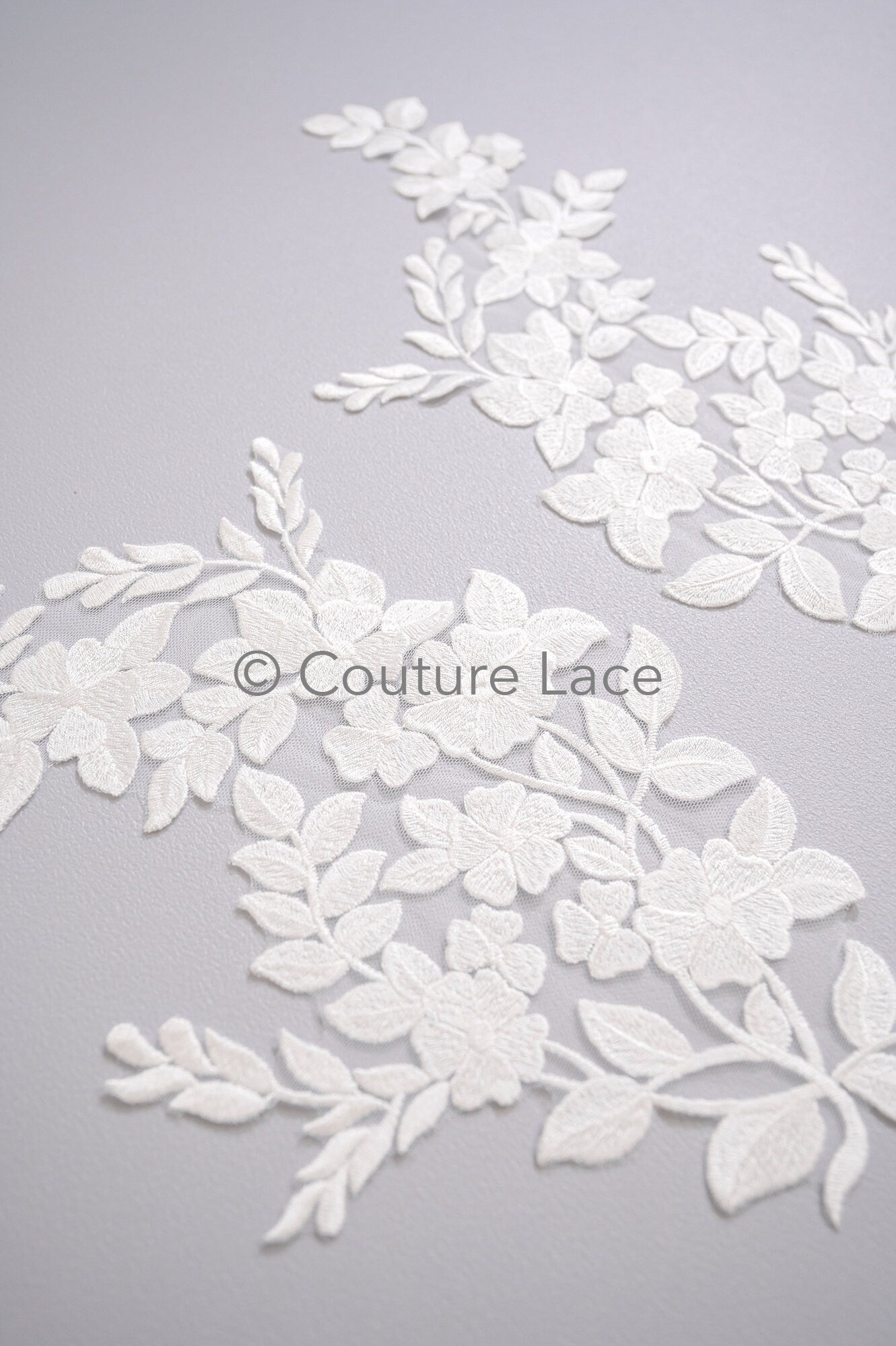 Hochzeit Blumen Applikation/ Blumen Spitze Applikation/ romantisches Kleid Applikationen/ Blatt Applikationen// A23-355