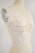 Hochzeit Blumen Applikationen/ Blumen Spitzen Applikationen/ romantisches Kleid Applikationen/ Blatt Applikationen// A23-357