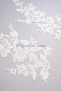 Hochzeit Blumen Applikationen/ Blumen Spitzen Applikationen/ romantisches Kleid Applikationen/ Blatt Applikationen// A23-357