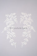 Hochzeit Blumen Applikationen/ Blumen Spitzen Applikationen/ romantisches Kleid Applikationen/ Blatt Applikationen// A23-357