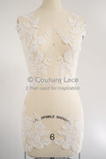 Hochzeit Blumen Applikationen/ Blumen Spitzen Applikationen/ romantisches Kleid Applikationen/ Blatt Applikationen// A23-357