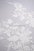 Hochzeit Blumen Applikation/ Blumen Spitzen Applikationen/ romantisches Kleid Applikationen/ Blatt Applikationen// A23-358