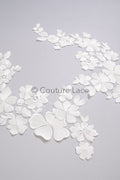 Hochzeit Blumen Applikation/ Blumen Spitze Applikation/ romantisches Kleid Spitzen Applikation/ Braut Blatt Applikationen// A23-359