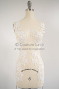 Hochzeit Blumen Applikation/ Blumen Spitze Applikation/ romantisches Kleid Spitzen Applikation/ Braut Blatt Applikationen// A23-360