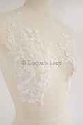 Hochzeit Blumen Applikation/ Blumen Spitzen Applikation/ romantische Spitzen Applikation/ Blatt Applikation// A23-368