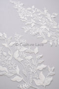 Hochzeit Blumen Applikation/ Blumen Spitzen Applikation/ romantische Spitzen Applikation/ Blatt Applikation// A23-368