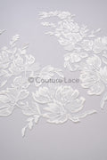 Hochzeit Blumen Applikationen/ Blumen Spitzen Applikationen/ romantisches Kleid Applikationen/ Blatt Applikationen// A23-369