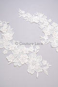 3D Blumen Applikationen/ Blumen Spitze Hochzeit Applikationen/ romantisches Kleid Applikationen/ Blatt Applikationen// A23-370