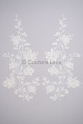 Hochzeit Blumen Applikationen/ Blumen Spitzen Applikationen/ romantisches Kleid Applikationen/ Blatt Applikationen// A23-362