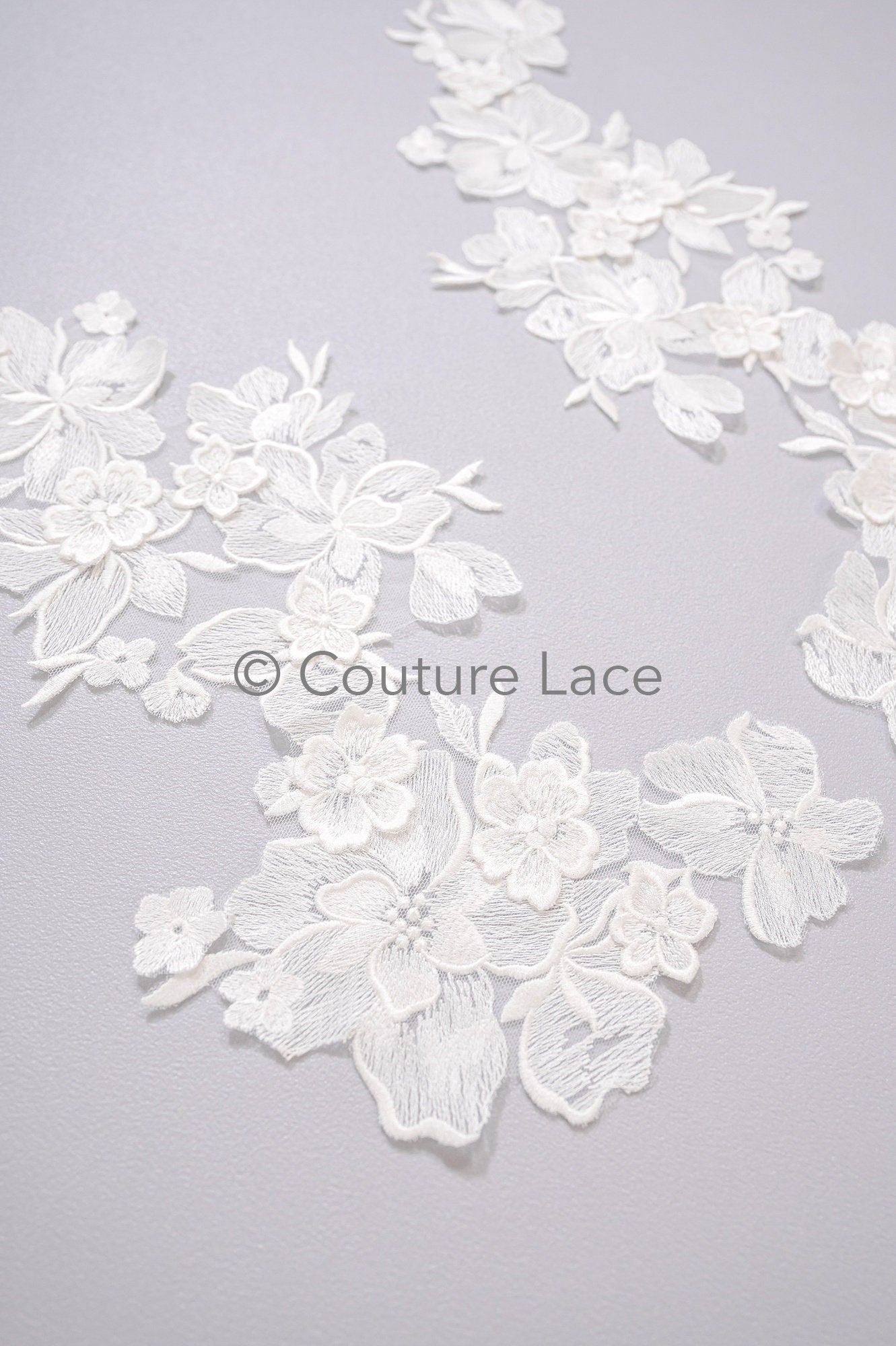 3D Blumen Applikationen/ Blumen Spitze Hochzeit Aufnäher/ romantisches Kleid Applikationen/ Blatt Applikationen// A23-363