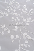 Florale Braut Spitze / Braut Spitze Material / offwhite Braut Spitze mit Folgen / florale Hochzeit Spitze / Couture Spitze / / L23-636