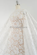 Chantilly lace/ bridal lace/ Raschel lace/ Off-White Boho bridal lace/ bridal lace/ French floral lace// L23-642
