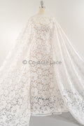 Chantilly lace/ bridal lace/ Raschel lace/ Off-White Boho bridal lace/ bridal lace/ French floral lace// L23-642