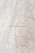 Chantilly lace/ bridal lace/ Raschel lace/ Off-White Boho bridal lace/ bridal lace/ French floral lace// L23-642