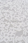 französische Chantilly Spitze/ Braut Spitze/ Raschel Spitze/ Off-White Boho Brautspitze/ französische florale Spitze// L23-645