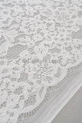 französische Chantilly Spitze/ Braut Spitze/ Raschel Spitze/ Off-White Boho Brautspitze/ französische florale Spitze// L23-645