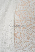 französische Chantilly Spitze/ Braut Spitze/ Raschel Spitze/ Off-White Boho Brautspitze/ französische florale Spitze// L23-645