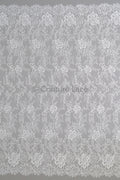 3yds französische Spitze/ Braut florale Spitze/ Off-White Braut Spitze/ florale Hochzeit Spitze/ Chantilly Spitze// L23-620