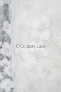 Perlen Spitze Stoff/ Couture Spitzen Stoff mit Perlen/ Braut Spitzen Stoff/ Perlen Spitze// L23-650