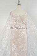 Perlen Spitze Stoff/ Couture Spitzen Stoff mit Perlen/ Braut Spitzen Stoff/ Perlen Spitze// L23-650