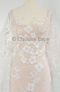 Perlen Spitze Stoff/ Couture Spitzen Stoff mit Perlen/ Braut Spitzen Stoff/ Perlen Spitze// L23-650