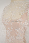 Blumen Braut Spitze / Braut Spitze Material mit Pailletten / offwhite Braut Spitze / Blumen Hochzeit Spitze / Couture / L17-035
