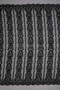 Schwarze Couture-Spitze / Couture-Abendkleid-Spitzenmaterial / schwarzes Abschlussball- oder Halloween-Kleid / schwarze Hochzeitsspitze // L18-193