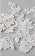 Hochzeit Spitzenstoff / Hochzeit Spitzenstoff / Blumen Braut Spitze Applikation// A17-150