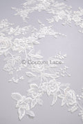 Hochzeit Blumen Applikation/ Blumen Spitzen Applikation/ romantisches Kleid Applikationen/ Blatt Applikationen/ A23-349