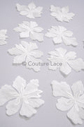 Wedding flower applique/ floral lace applique/ romantic dress applique/ leaf applique/ A23-350