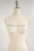 Hochzeit Blumen Applikation/ Blumen Spitzen Applikation/ romantisches Kleid Applikationen/ Blatt Applikationen/ A23-352