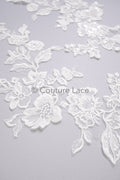 Hochzeit Blumen Applikation/ Blumen Spitzen Applikation/ romantisches Kleid Applikationen/ Blatt Applikationen/ A23-353