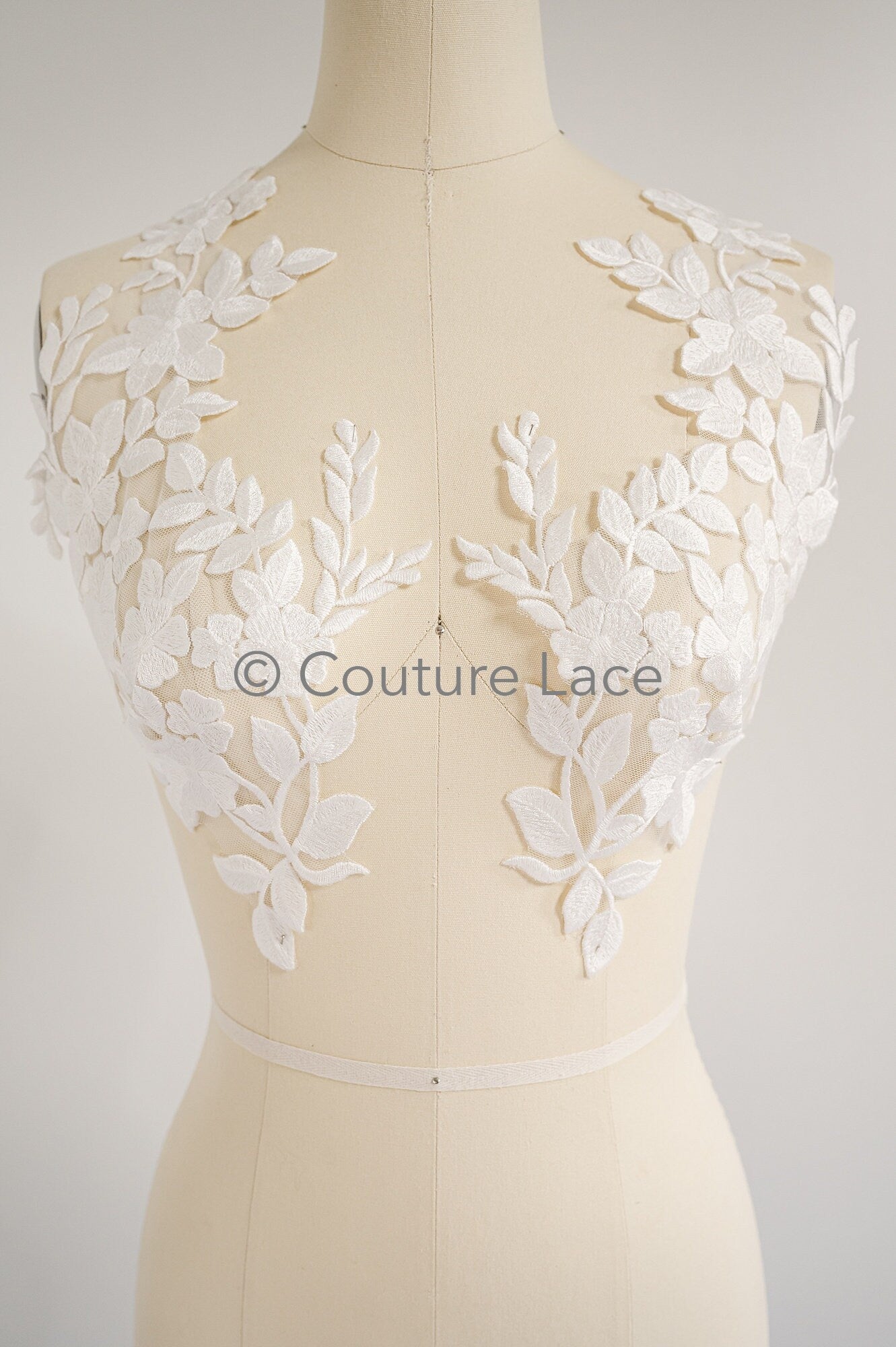 Hochzeit Blumen Applikation/ Blumen Spitze Applikation/ romantisches Kleid Applikationen/ Blatt Applikationen// A23-355