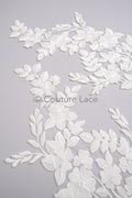 Hochzeit Blumen Applikation/ Blumen Spitze Applikation/ romantisches Kleid Applikationen/ Blatt Applikationen// A23-355
