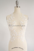 Hochzeit Blumen Applikation/ Blumen Spitzen Applikationen/ romantisches Kleid Applikationen/ Blatt Applikationen// A23-356