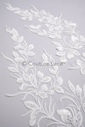 Hochzeit Blumen Applikation/ Blumen Spitzen Applikationen/ romantisches Kleid Applikationen/ Blatt Applikationen// A23-356