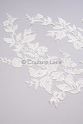 Hochzeit Blumen Applikationen/ Blumen Spitzen Applikationen/ romantisches Kleid Applikationen/ Blatt Applikationen// A23-357