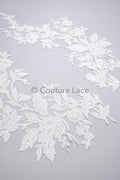 Hochzeit Blumen Applikation/ Blumen Spitzen Applikationen/ romantisches Kleid Applikationen/ Blatt Applikationen// A23-358