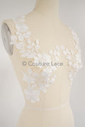 Hochzeit Blumen Applikation/ Blumen Spitze Applikation/ romantisches Kleid Spitzen Applikation/ Braut Blatt Applikationen// A23-360