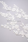 Hochzeit Blumen Applikation/ Blumen Spitze Applikation/ romantisches Kleid Spitzen Applikation/ Braut Blatt Applikationen// A23-360