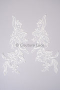 Hochzeit Blumen Applikation/ Blumen Spitze Applikation/ romantisches Kleid Spitzen Applikation/ Braut Blatt Applikationen// A23-367