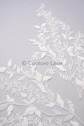 Hochzeit Blumen Applikation/ Blumen Spitzen Applikation/ romantische Spitzen Applikation/ Blatt Applikation// A23-368