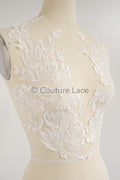 Hochzeit Blumen Applikationen/ Blumen Spitzen Applikationen/ romantisches Kleid Applikationen/ Blatt Applikationen// A23-369