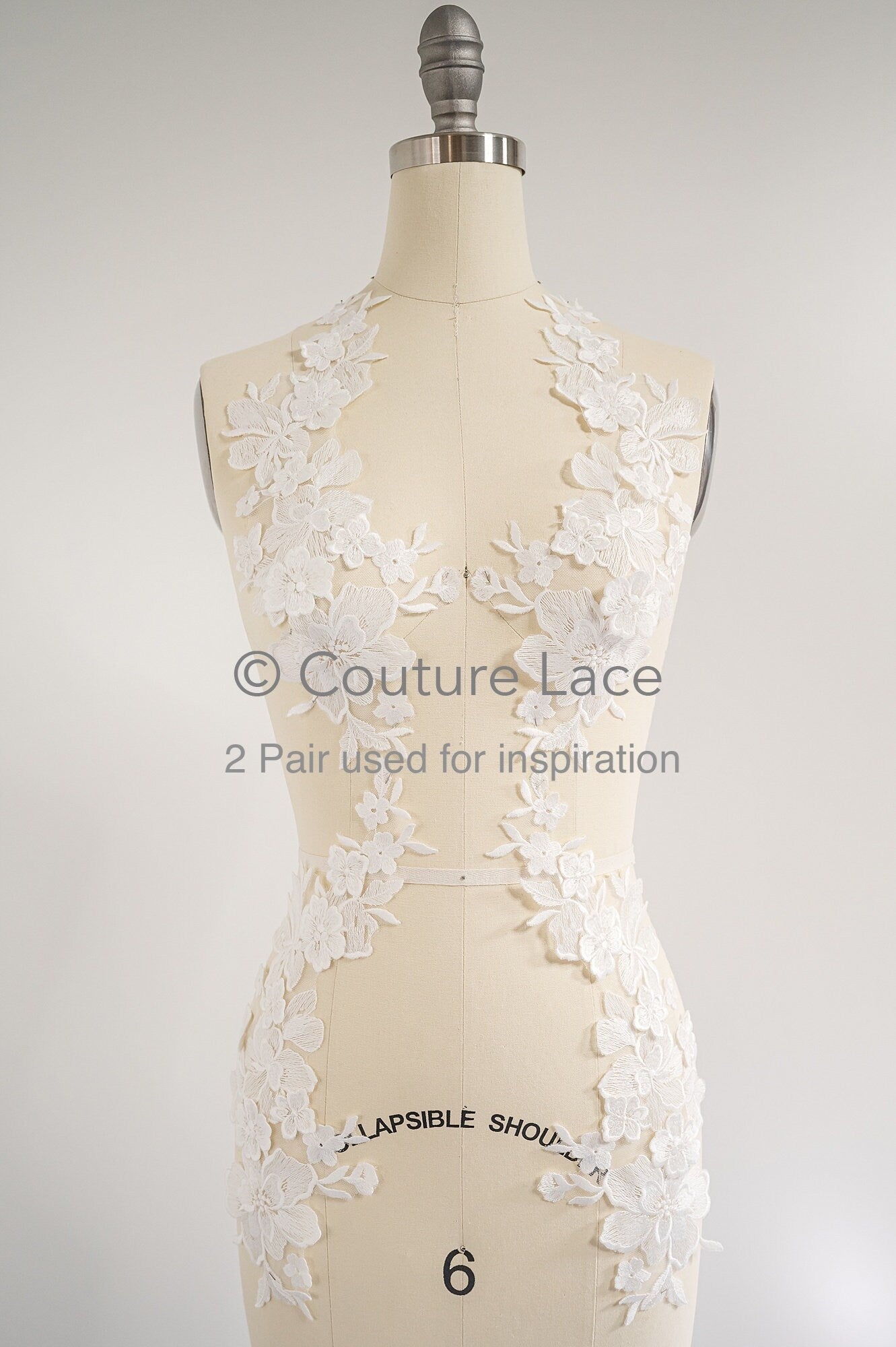 3D Blumen Applikationen/ Blumen Spitze Hochzeit Applikationen/ romantisches Kleid Applikationen/ Blatt Applikationen// A23-370