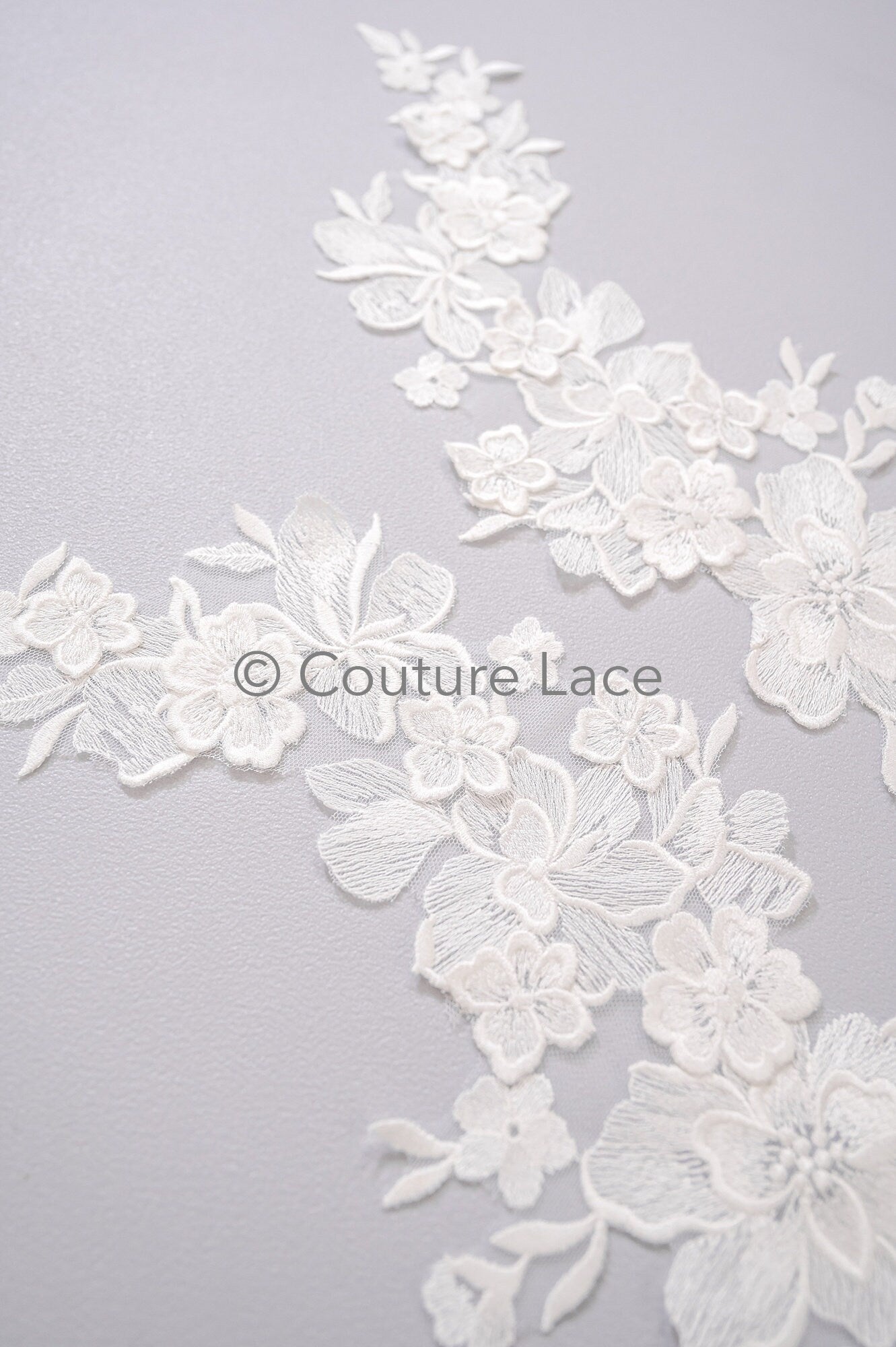 3D Blumen Applikationen/ Blumen Spitze Hochzeit Applikationen/ romantisches Kleid Applikationen/ Blatt Applikationen// A23-370