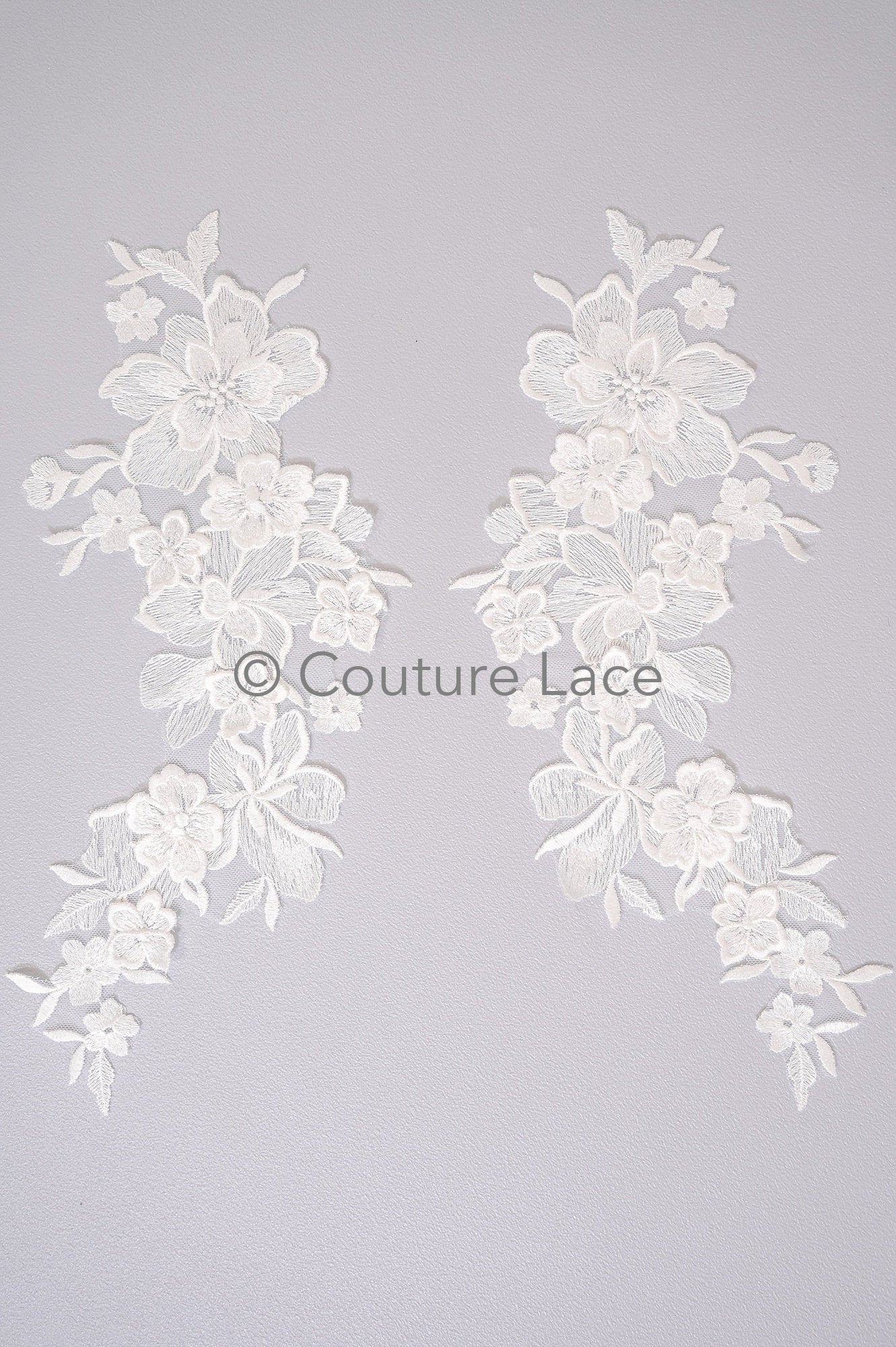 3D Blumen Applikationen/ Blumen Spitze Hochzeit Applikationen/ romantisches Kleid Applikationen/ Blatt Applikationen// A23-370